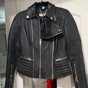 Burberry London Women's Black Leather Jacket